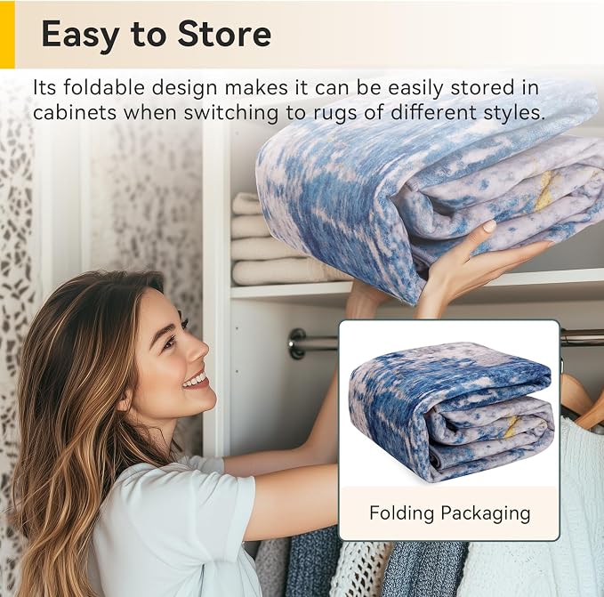 RELEANY Washable Area Rugs 8ft Non-Slip Modern Abstract Soft - Image 5