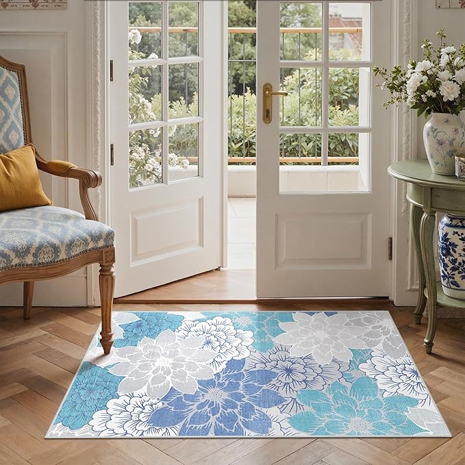 GENIMO Indoor Outdoor Area Rug for Entryway, Machine Washable, Waterproof by GENIMO