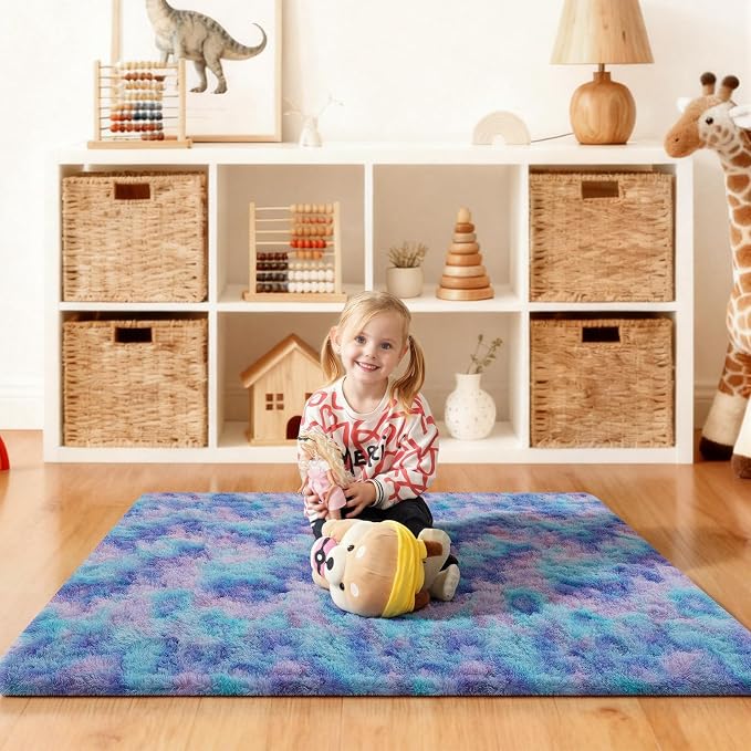 4x6 Rugs for Bedroom, Fluffy Area Rugs for Living Room, Small Fuzzy Shag Soft - Image 6