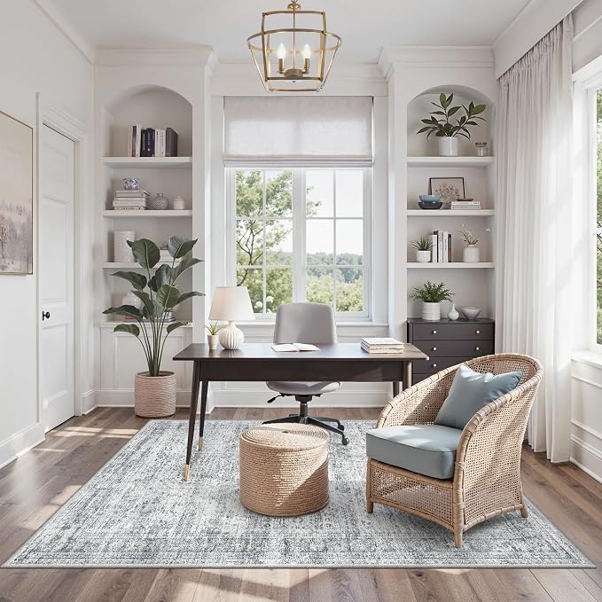Soalmost 3x5 Rug, Small Area for Kitchen, Machine Washable Non-Slip Throw Rug - Image 2