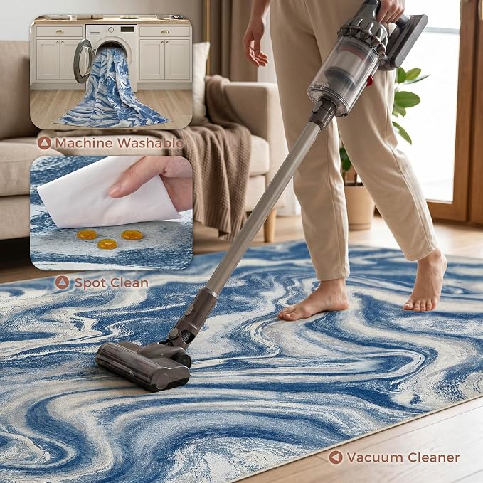 DMOYEST Living Room Area Rugs-6x9 Abstract Large Soft Indoor Washable Rug - Image 4