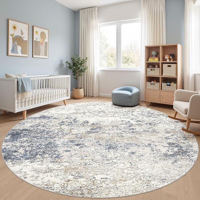 DMOYEST 10ft Round Area Rug Living Room Rugs - Image 6