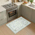 RELEANY Area Rugs Small 2'x4' Washable Non-Slip, Floral Vintage Distress by RELEANY