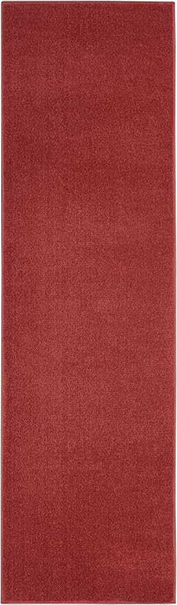 Nourison Home Nourison Essentials Brick Red 2'2" x 7'6" Area Rug - Image 7