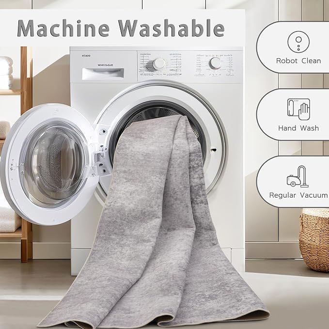 Srugn Washable Rugs 8x10 Area Rugs - Image 4