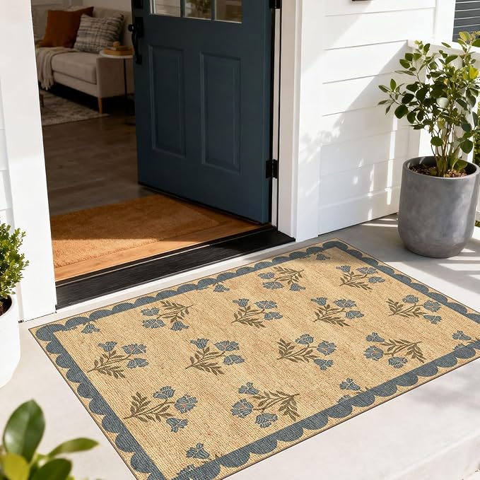 Floral Outdoor Rug by Othilic