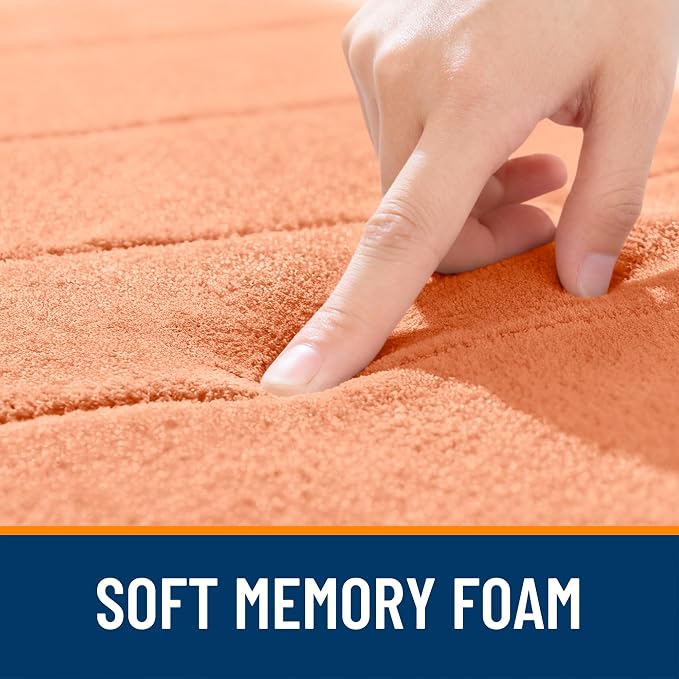 OLANLY Memory Foam Bath Mat 32x20, Super Soft Absorbent Bathroom Rugs, Quick Dry - Image 5