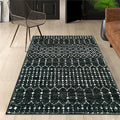 Lahome Moroccan Black Area Rug for Living Room 3x5 Non-Slip Washable Stain by Lahome