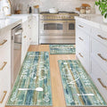 Vaukki Boho Kitchen Rug Sets 3 Pieces, Washable Kitchen Mats by Vaukki