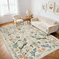 6x9 Area Rugs Washable Rug: Large Boho Living Room Rug Soft Non-Slip Low Pile by Yidanamy