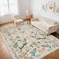 5x7 Area Rugs Washable Rug: Boho Living Room Rug Soft Non-Slip Low Pile Carpet by Yidanamy