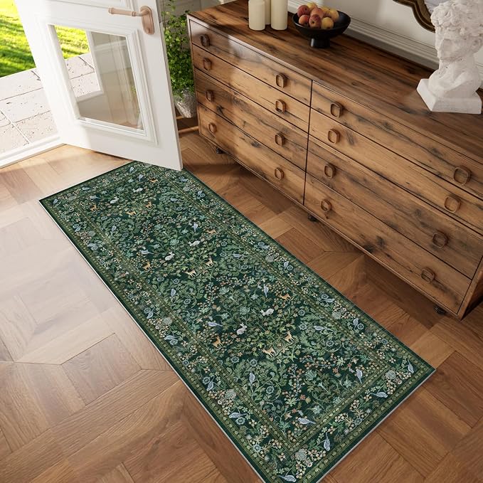 Washable Runners for Hallways Kitchen Rugs: 2'6"x8' Runner Rug Stain Resistant - Image 7