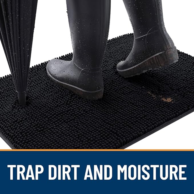 OLANLY Dog Door Mat for Muddy Paws 50x30, Absorbs Moisture and Dirt, Absorbent - Image 2