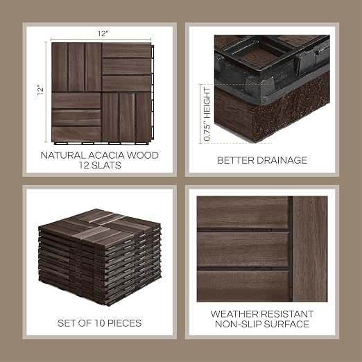 THYOI Premium Deck Tiles, Patio Flooring - Image 2