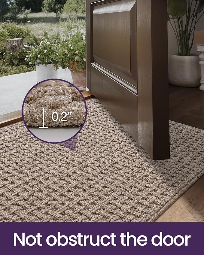 DEXI Washable Door Mat Indoor Entrance, 36x60 Dirt Trapper Front Entryway - Image 7