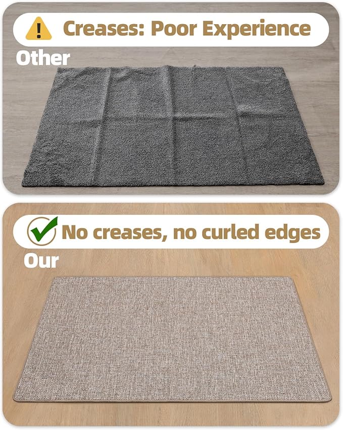 Color&Geometry Ultra Thin Indoor Door Mat 32"x48", Non Slip Rubber Backed Dirt - Image 5