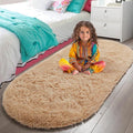 LOCHAS Bedroom Rug 2.6' x 5.3', Soft Oval Throw Rugs Carpet by LOCHAS