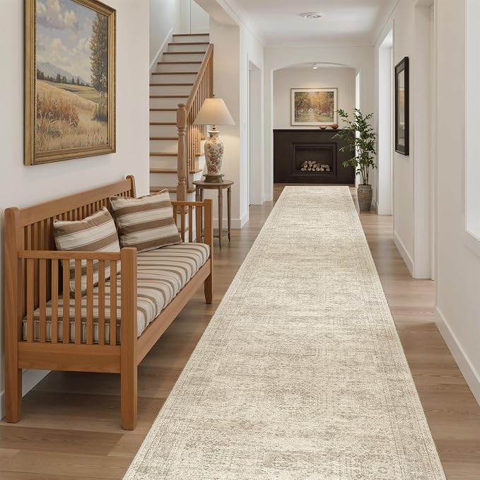 Soalmost Runner Rug 2'6" x 16' Washable Non-Slip 2.5x16 ft Long Runner Rugs - Image 3