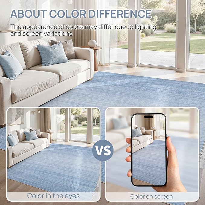 UERMEI 5x7 Washable Area Rug - Image 6
