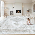 XLUEZ Area Rug 10x14 Living Room Rugs, Machine Washable Vintage Distressed by XLUEZ