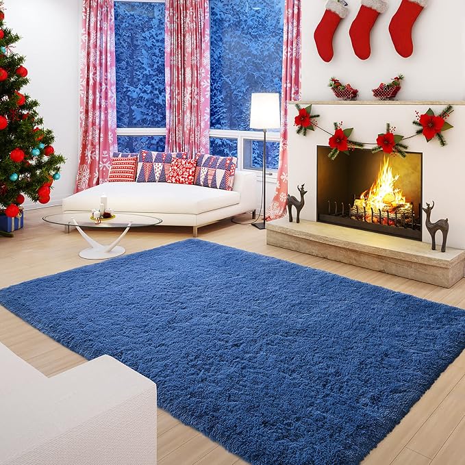 Andecor Soft Fluffy Bedroom Rugs, 5 x 8 Feet Indoor Shaggy Plush Area Rug - Image 9