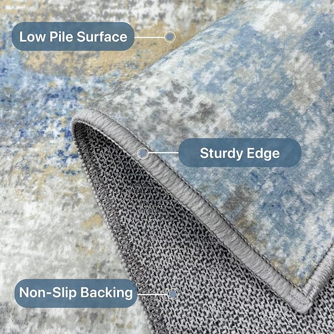 BEIMO Area Rugs 9x12 for Living Room Bedroom, Large Modern Abstract Machine - Image 9
