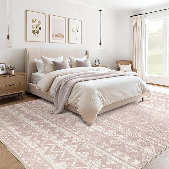 cotiled 6x9 Area Rugs Living Room Rug: Washable Boho Rugs - Image 3