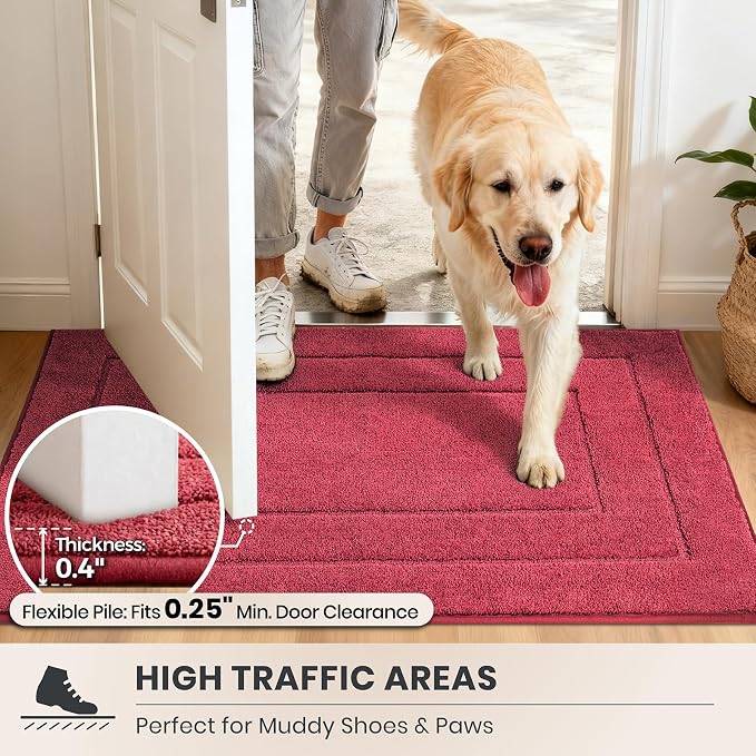 PURRUGS Dirt Trapping Door Mat 24" x 59", Non-Slip/Skid Machine Washable - Image 6