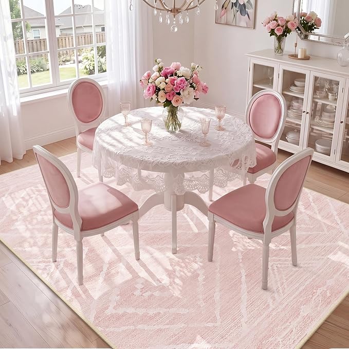 BESTSWEETIE Area Rug 6x9 Rug Machine Washable Non-Slip Low Pile Print Pattern - Image 7