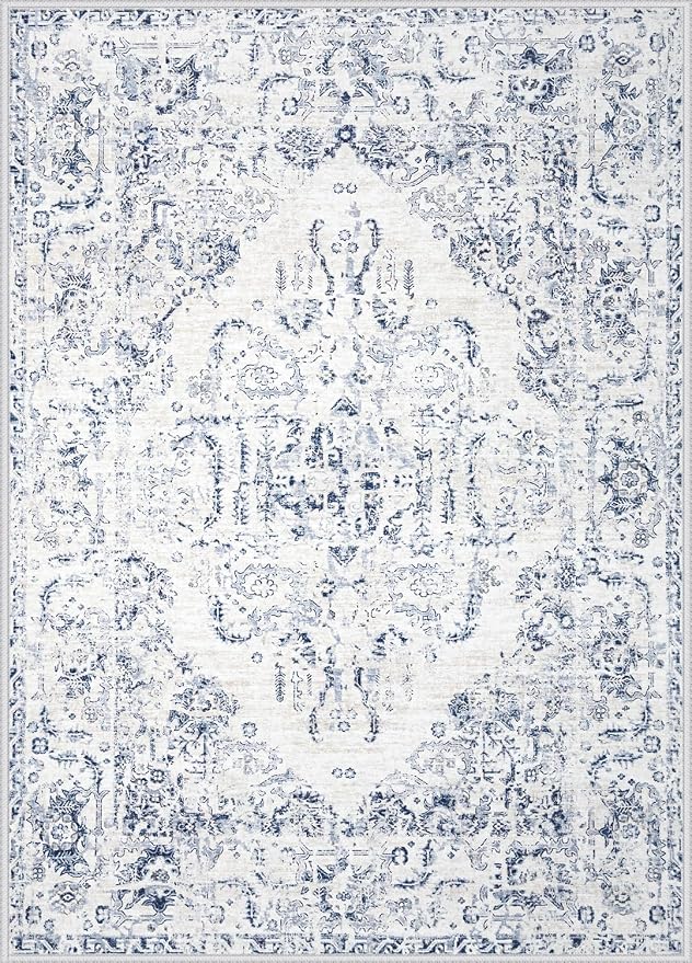 10x14 Area Rugs for Living Room: Washable Rug Vintage Large Rugs Soft Non Slip - Image 9