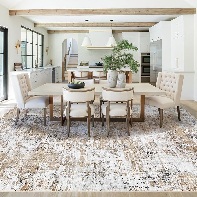 XLUEZ 8x10 Area Rugs for Living Room, Washable Modern Abstract Large Area Rug - Image 5