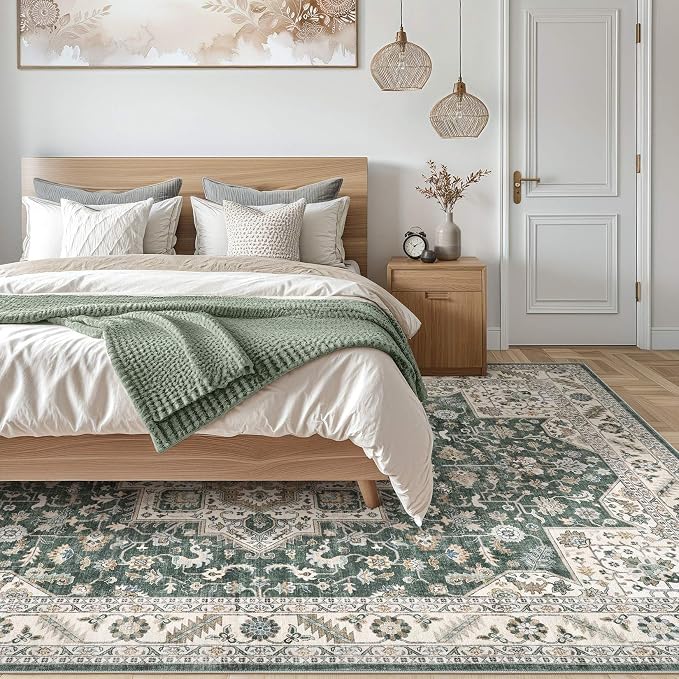 Vintage Living Room Area Rug 5x8 - Image 6