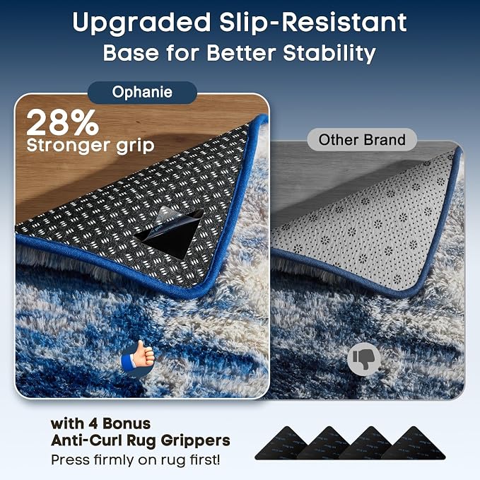 Ophanie 9x12 Blue and Gray Area Rugs - Image 4