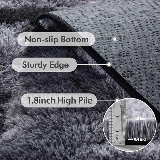 9x12 Ft Extra Large Shag Rugs for Living Room, Ultra Soft Fluffy Furry Area - Image 5