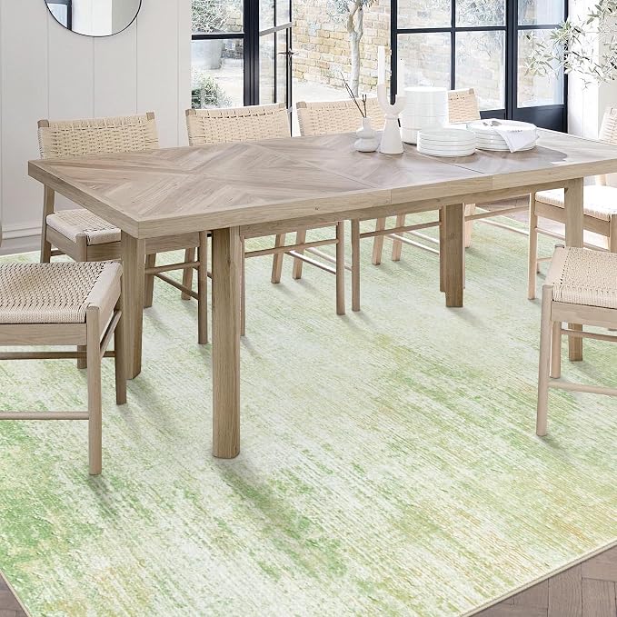 Area Rugs 6x9 Living Room: Washable Rug Modern Abstract Large Rugs Soft Non - Image 4