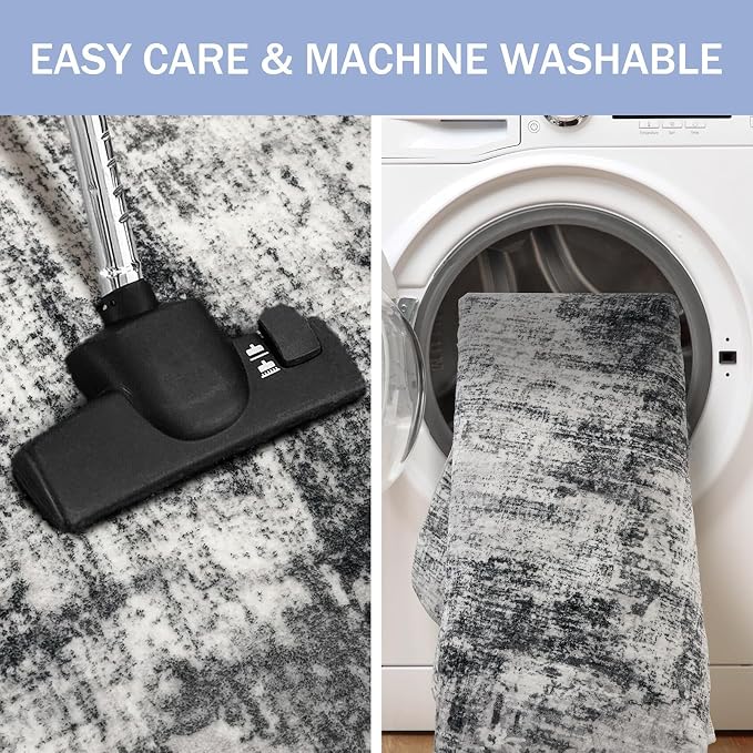IOHOUZE Abstract Runner Rug 3x7 Ft Washable Runners - Image 3