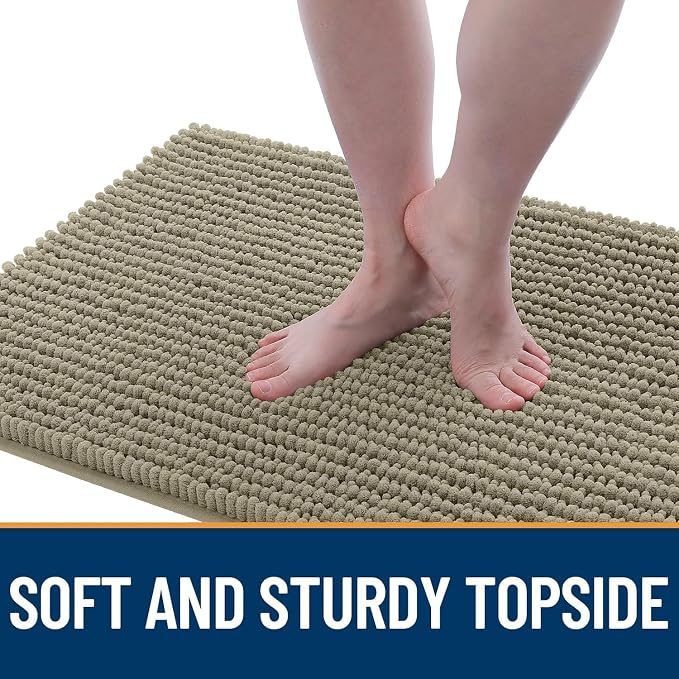 OLANLY Dog Door Mat for Muddy Paws 36x24, Ultra Absorbent Chenille Mud Doormat - Image 3