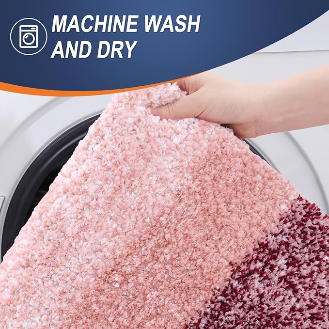 OLANLY Bathroom Rugs Mat 34x21, Extra Soft Absorbent Microfiber Bath Rugs - Image 6