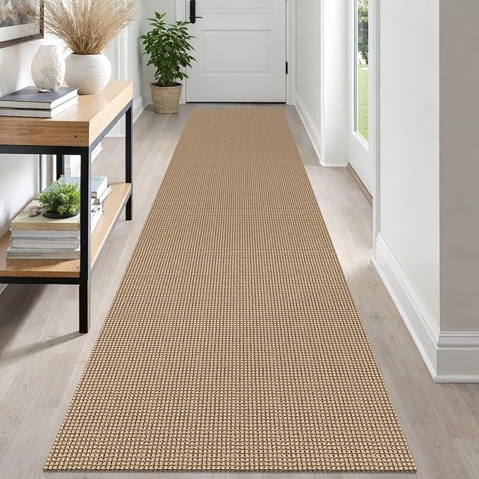 IOHOUZE Washable Runner Rug 2.6x12 Non Slip Rubber Backed Extra Long Hallway by iOhouze