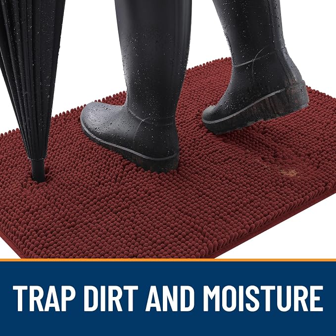 OLANLY Dog Door Mat for Muddy Paws 47x17, Absorbs Moisture and Dirt, Absorbent - Image 2