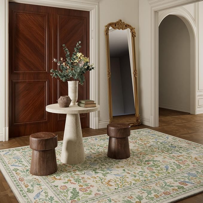Washable Area Rugs for Living Room: 6x9 Bedroom Rug Stain Resistant Non Slip - Image 7