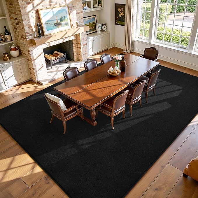 Keeko Area Rugs for Living Room Bedroom 6x9 Black, Soft Modern Large Rugs - Image 5