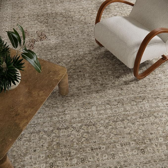 Washable Area Rugs for Living Room: 6x9 Bedroom Area Rug Boho Vintage Rugs - Image 4