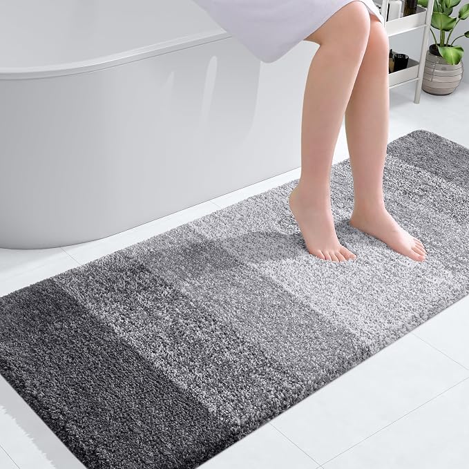 OLANLY Large Bathroom Rugs Mat 54x24, Extra Soft Absorbent Microfiber Bath Rugs by OLANLY