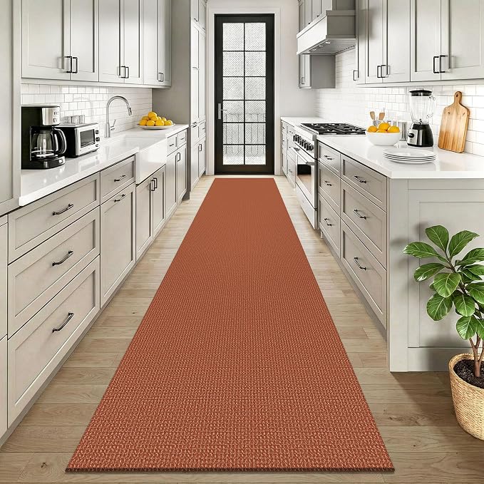 KOZYFLY Orange 2.5'x12' Runners Rugs - Image 2
