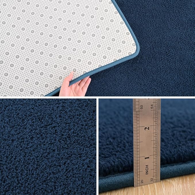 Pettop 4x6 ft Navy Blue Area Rugs - Image 4