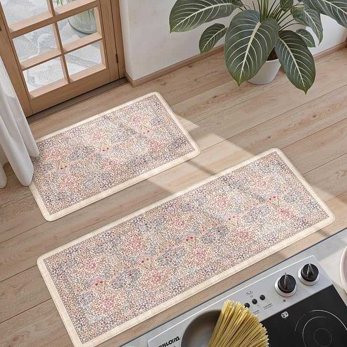 Collive Kitchen Mats for Floor 2PCS, Cushioned Anti Fatigue Mat Waterproof - Image 7