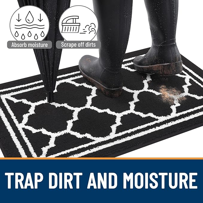 Buganda Runner Indoor Door Mat, Dirt-Resistant and Absorbent Doormat, Low - Image 2