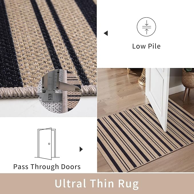 Tangsoo Stripe Easy Jute Rug 4x6 - Image 3