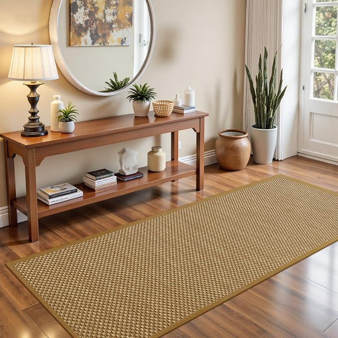 LEKEEPGO Indoor Door Mat 24"x59", Door Mat Indoor Entrance, Light Brown | - Image 8